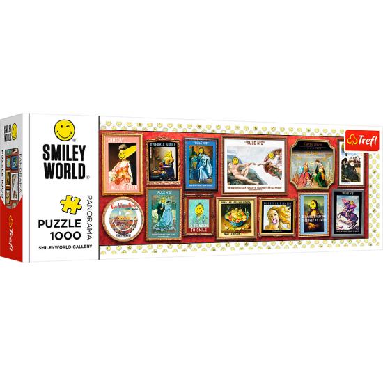 Puzzle Trefl Panorama SmileyWorld Galería de 1000 P