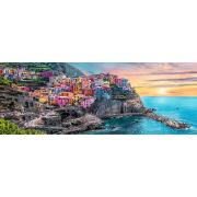 Puzzle Trefl Panorama Vernazza ao pôr do Sol de 500 Pçs