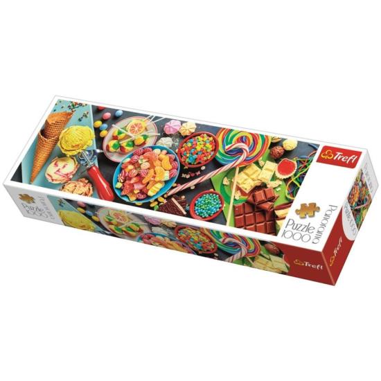 Puzzle Trefl Panorâmico Doces Delícias de 1000 Peças Puzzle Trefl Panorâmico Doces Delícias de 1000 Peças