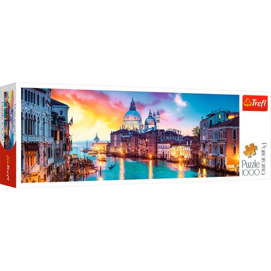 Puzzle Trefl Panorâmico Grand Canal, Veneza de1000 peças