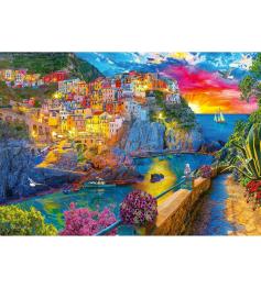 Puzzle Trefl Passeio ao Entardecer por Cinque Terre 1000 Peças