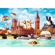 Puzzle Trefl Cães em Londres de 1000 Peças
