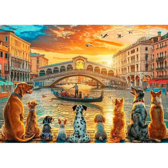 Puzzle Trefl Cães Em Veneza 1000 Peças