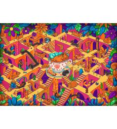 Puzzle Trefl Dachshunds Felizes de 500 Peças