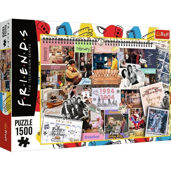 Puzzle Trefl Página de Calendário de Friends de 1500 Peças