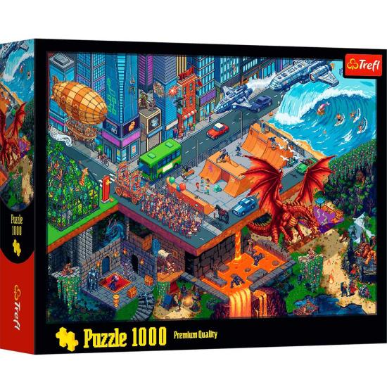 Puzzle Trefl Pixel City 1000 Peças