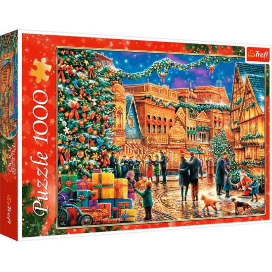 Puzzle Trefl Praça do Povo no Natal de 1000 Peças