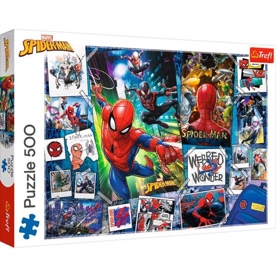 Puzzle Trefl Pôsteres do Homem-Aranha de 500 Peças