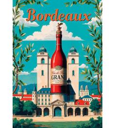 Puzzle Trefl Pôster Vintage: Bordeaux, França de 1000 Peças