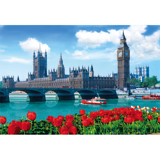 Puzzle Trefl Westminster Bridge e o Parlamento de Londres