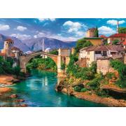 Puzzle Trefl Ponte Velha em Mostar, Bósnia de 500 Pzs