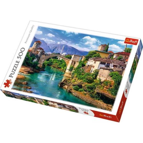 Puzzle Trefl Ponte Velha em Mostar, Bósnia de 500 Pzs