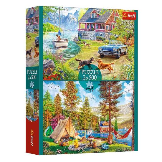 Puzzle Trefl Relaxe no Verão 2x500 Peças