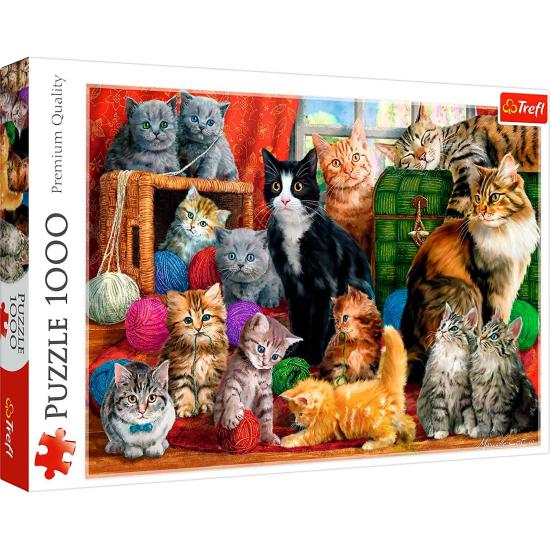 Puzzle Trefl Feline Reunião de 1000 Peças