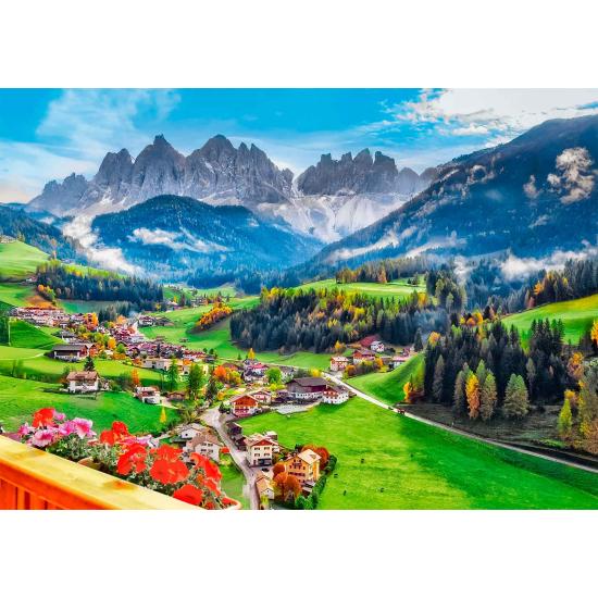 Puzzle Trefl Santa Maddalena, Dolomitas, Itália 1000 Peças