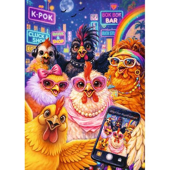 Puzzle Trefl Selfie De Galinha de 1000 Peças