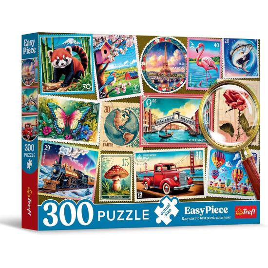 Puzzle Trefl Selos Postais XXL de 300 Peças