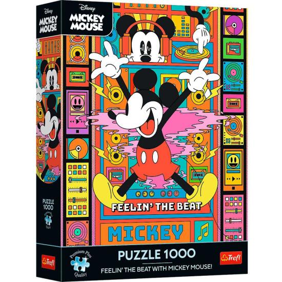 Puzzle Trefl Sentindo A Batida Com O Mickey Mouse 1000 Pçs