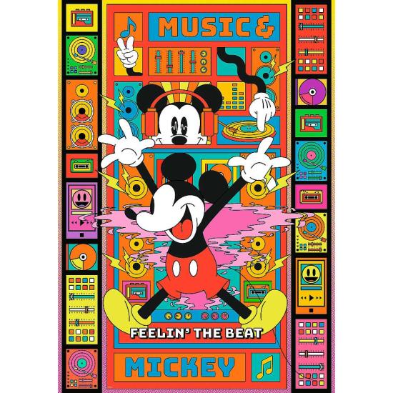 Puzzle Trefl Sentindo A Batida Com O Mickey Mouse 1000 Pçs
