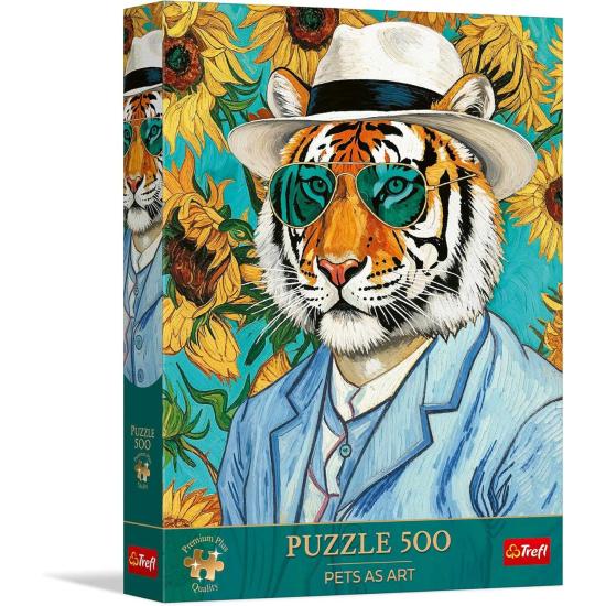 Puzzle Trefl Sir Tiger e os Girassóis de 500 Peças