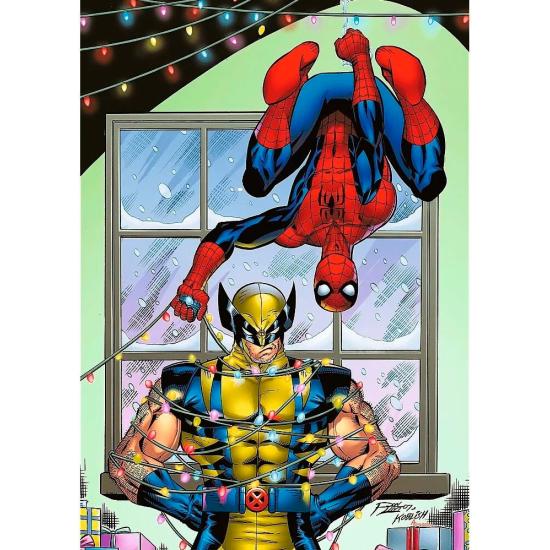 Puzzle Trefl Homem-Aranha E Wolverine Natal de 1000 Peças