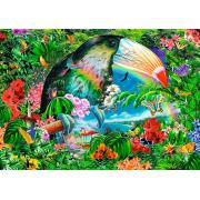 Puzzle Trefl Spiral Animais Tropicais de 1000 Peças