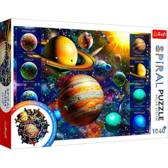 Puzzle Trefl Spiral Sistema Solar de 1000 Peças