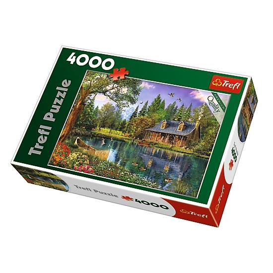 Puzzle Trefl Tarde Idílica no Lago de 4000 Peças