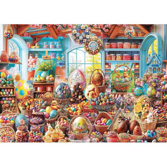 Puzzle Trefl Loja de Doces de Páscoa de 500 Peças