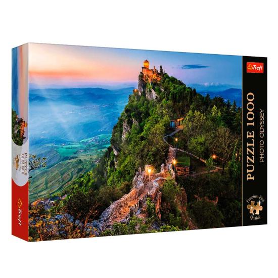 Puzzle Trefl Torre Cesta, São Marino de 1000 Peças Puzzle Trefl Torre Cesta, São Marino de 1000 Peças