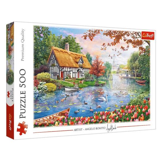 Puzzle Trefl Um Refúgio Tranquilo de 500 Peças