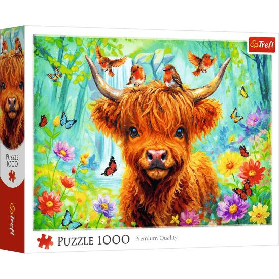 Puzzle Trefl Vaca Das Terras Altas de 1000 Peças