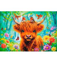 Puzzle Trefl Vaca Das Terras Altas de 1000 Peças