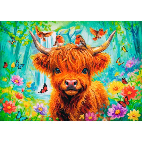 Puzzle Trefl Vaca Das Terras Altas de 1000 Peças