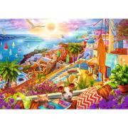 Puzzle Trefl Visita a Santorini 1000 Peças
