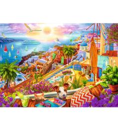 Puzzle Trefl Visita a Santorini 1000 Peças