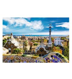 Puzzle Trefl Vista de Barcelona do Parque Güel de 1500 Peças