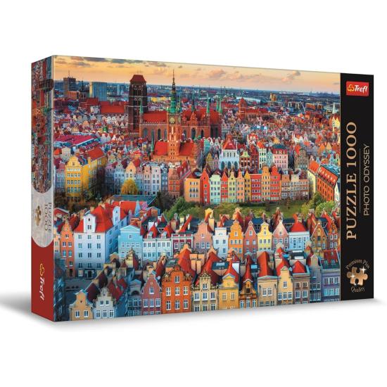 Puzzle Trefl Vista de Gdansk, Polónia 1000 Peças