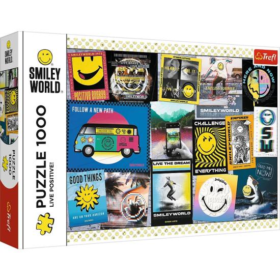 Puzzle Trefl Viva Positivo, Smiley de 1000 Peças