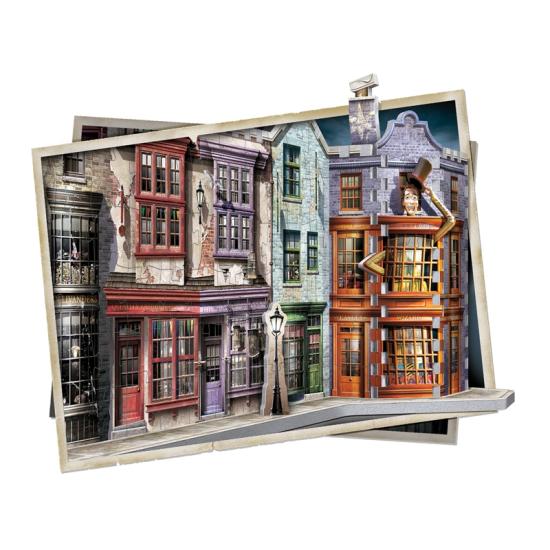 Puzzle 3D Wrebbit Harry Potter Beco Diagonal 450 Peças