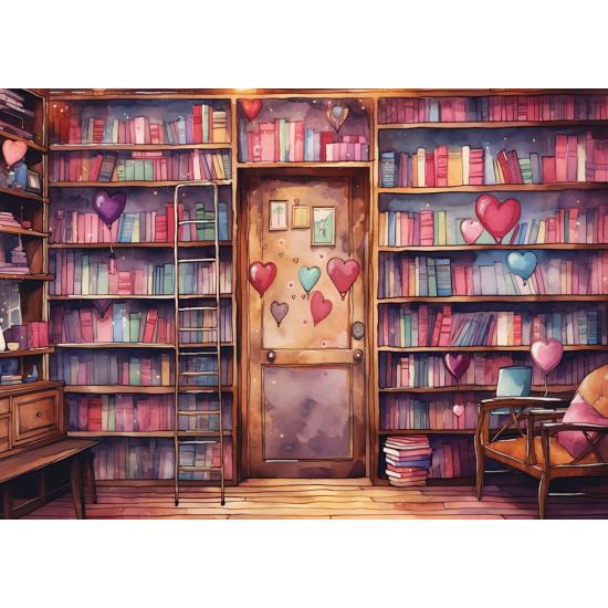 Puzzle Yazz Biblioteca Romântica de 1000 peças