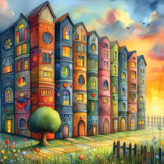Puzzle Yazz Cidade Dos Livros de 1023 peças