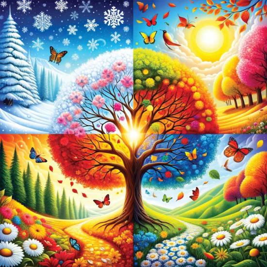 Puzzle Yazz Quatro Estações de 1023 peças