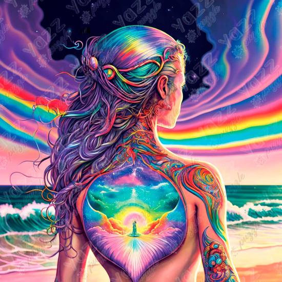Puzzle Yazz Cena de Tatuagem de 1023 peças