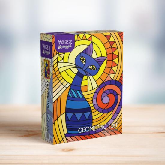 Puzzle Yazz Gato Geométrico de 1000 peças