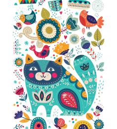 Puzzle Yazz Gato E Pássaros de 1000 peças