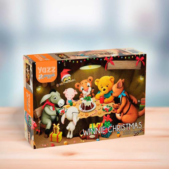 Puzzle Yazz Winnie Natal de 1000 peças Puzzle Yazz Winnie Natal de 1000 peças