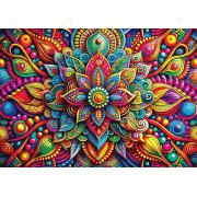 Puzzle Yazz Mandala Colorida de 1000 peças