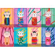 Puzzle Yazz Maneki Kokeshi de 1000 peças