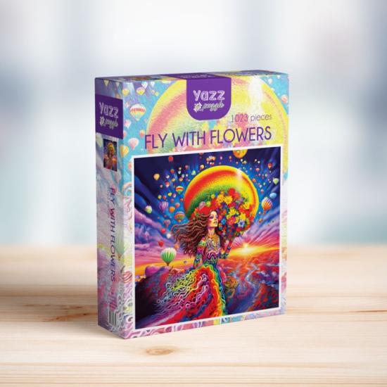 Puzzle Yazz Voe com Flores de 1023 peças